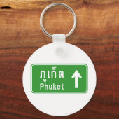 Phuket Ahead ⚠ Thai Highway Traffic ⚠ Schlüsselanhänger (Vorderseite)