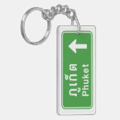 Phuket Ahead ⚠ Thai Highway Traffic ⚠ Schlüsselanhänger (Vorderseite links)