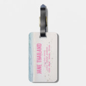 Phuket Beach Thailand Souvenir Gepäckanhänger (Rückseite vertikal)