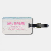 Phuket Beach Thailand Souvenir Gepäckanhänger (Rückseite horizontal)