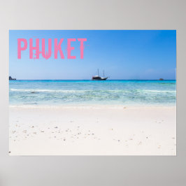 Phuket Beach Thailand Souvenir Poster