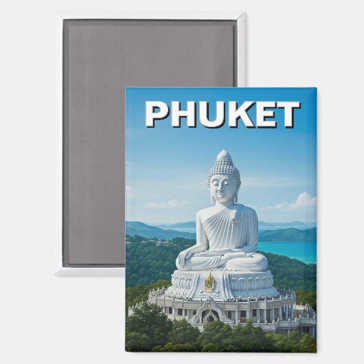 Phuket Big Buddha Thailand Magnet (Vorderseite/Rückseite)