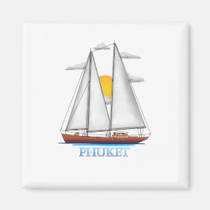 Phuket Coastal Nautical Sailing Magnet