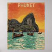 Phuket Paradise – Vintage Thailand Travel  Poster (Vorne)