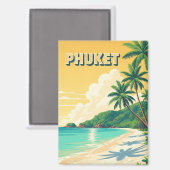 Phuket Patong Beach Thailand Travel Magnet (Vorderseite/Rückseite)