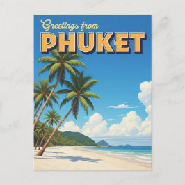 Phuket Patong Beach Thailand Travel Postkarte