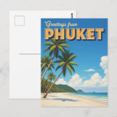 Phuket Patong Beach Thailand Travel Postkarte (Vorne/Hinten)