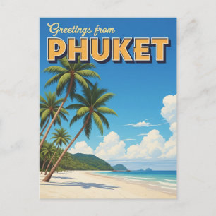 Phuket Patong Strand Thailand Reise Postkarte