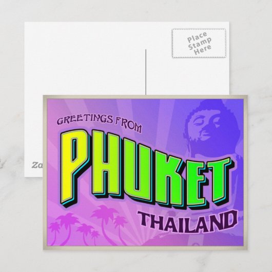 PHUKET POSTKARTE (Vorne/Hinten)