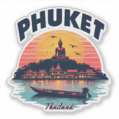 Phuket Thailand Aufkleber (Vorderseite)