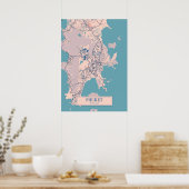 Phuket - Thailand Breezy City Map Poster (Küche)