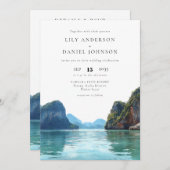 Phuket Thailand Destination All In One Wedding Einladung (Vorne/Hinten)