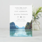 Phuket Thailand Destination Photo Wedding Save The Date (Stehend Vorderseite)