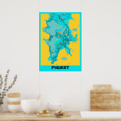 Phuket - Thailand Gloria City Map Poster (Küche)