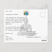 Phuket Thailand mit Big Buddha Modern Postkarte (Rückseite)