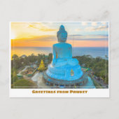 Phuket Thailand mit Big Buddha Modern Postkarte (Vorderseite)
