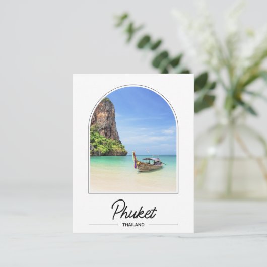 Phuket Thailand Postkarte (Stehend Vorderseite)