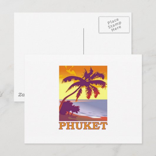 Phuket, Thailand Postkarte (Vorne/Hinten)