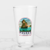 Phuket Thailand Retro Glas (Vorderseite)