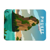 Phuket Thailand Retro Magnet (Horizontal)