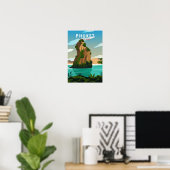 Phuket Thailand Retro Poster (Heimbüro)