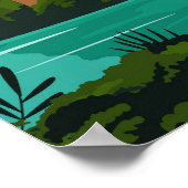 Phuket Thailand Retro Poster (Ecke)