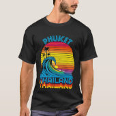 Phuket Thailand Retro Throwback Surf & Beach Souve T-Shirt (Vorderseite)
