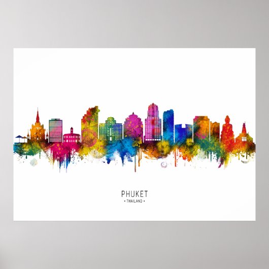 Phuket Thailand Skyline Poster (Vorne)