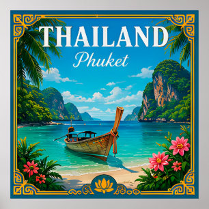 🌴 Phuket Thailand Strand Erinnerung Von Inselreis Poster