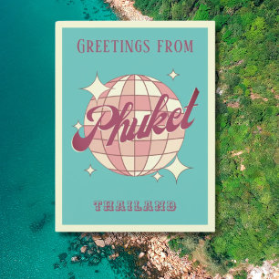 Phuket Thailand Urlaub Retro Vintage Postkarte