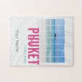 Phuket Thailand Vintag Beach Panorama Souvenir Puzzle (Horizontal)