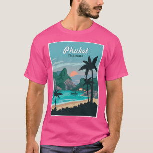 Phuket Thailand Vintag Resort Reisewerbung T-Shirt