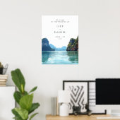 Phuket Thailand Wedding Welcome Sign Poster (Heimbüro)