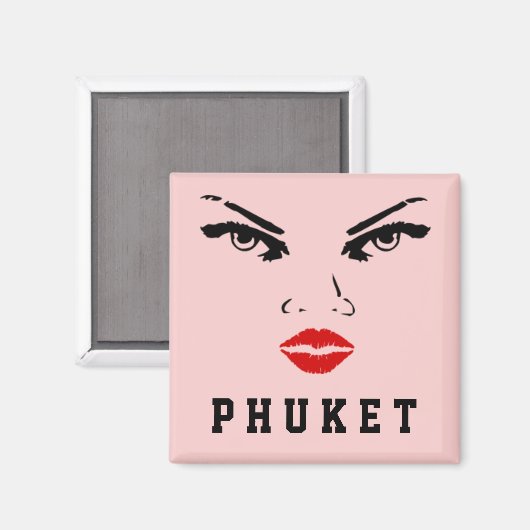Phuket, Thailändische Frau Magnet (Vorderseite/Rückseite)