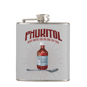 Phukitol - lustige Frustrationsmedizin Flachmann
