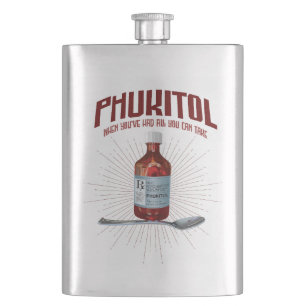 Phukitol - lustige Frustrationsmedizin Flachmann