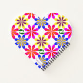 Phunktanicals by Mimma Heart Shaped Notebook Notizblock (Rückseite)