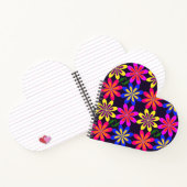 Phunktanicals by Mimma Heart Shaped Notebook Notizblock (Innenseite)