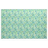 PHUNKY PHRESH grünes Aqua Boho BlumenAquarell Stoff (Yard (91,4 cm))