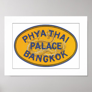 Phya Thai Palace Bangkok (weiß) Poster