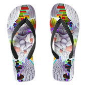 Phycodelic Angel Trip Custom Created Flip Flops Badesandalen (Fußbett)