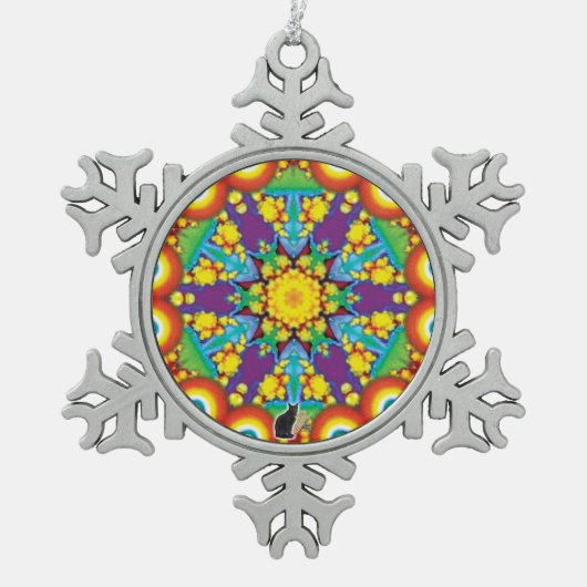 Phyletic Kaleidoskop Snowflake Ornament (Vorderseite)