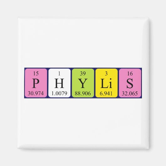 Phylis Periodenmagnet Magnet (Vorne)