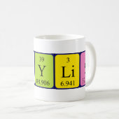 Phylis Periodenname Tasse (VorderseiteRechts)