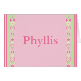 Phyllis Modern Circles Individuelle Name Card