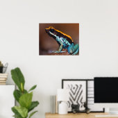 Phyllobates vittatus, ein Giftpfeiffrosch Poster (Heimbüro)