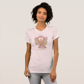 Phyllodes Tumorbewusstsein Ribbon Engel Art Shirts (Vorne ganz)