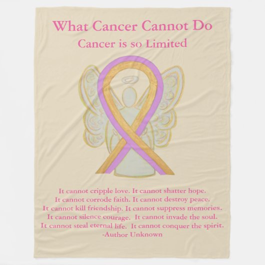 Phyllodes Tumorbewusstsein Ribbon Fleece Blankets (Vorderseite)