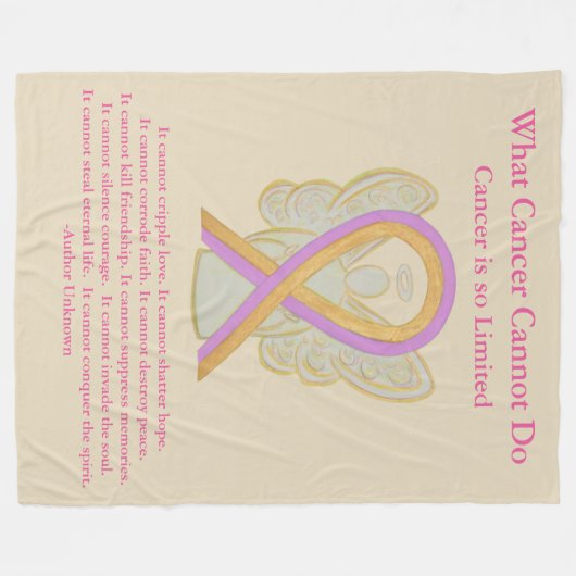 Phyllodes Tumorbewusstsein Ribbon Fleece Blankets (Vorderseite (Horizontal))