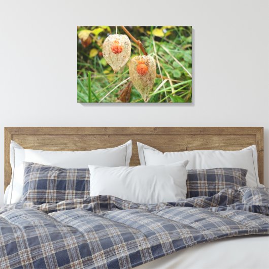 Physalis alkekengi leinwanddruck (Insitu (Schlafzimmer))